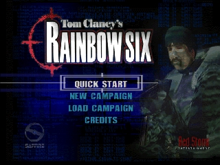 Rainbow Six title screen for Nintendo 64
